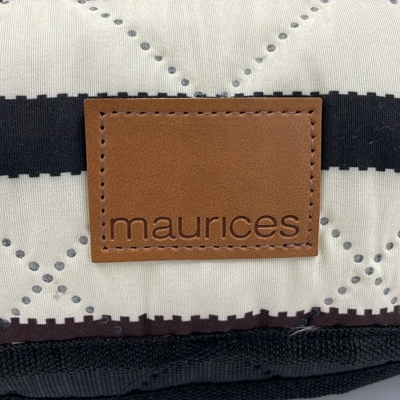 NWT Maurices Stadium Blanket L59.5 W49 Black/Brown Water Proof Backing - Picture 2 of 12